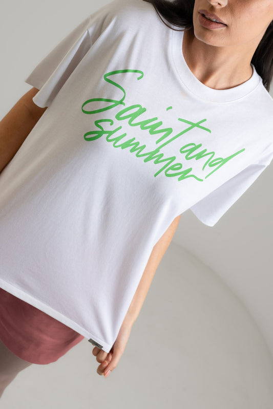 Corsivo Printed Tee - Knit Tops