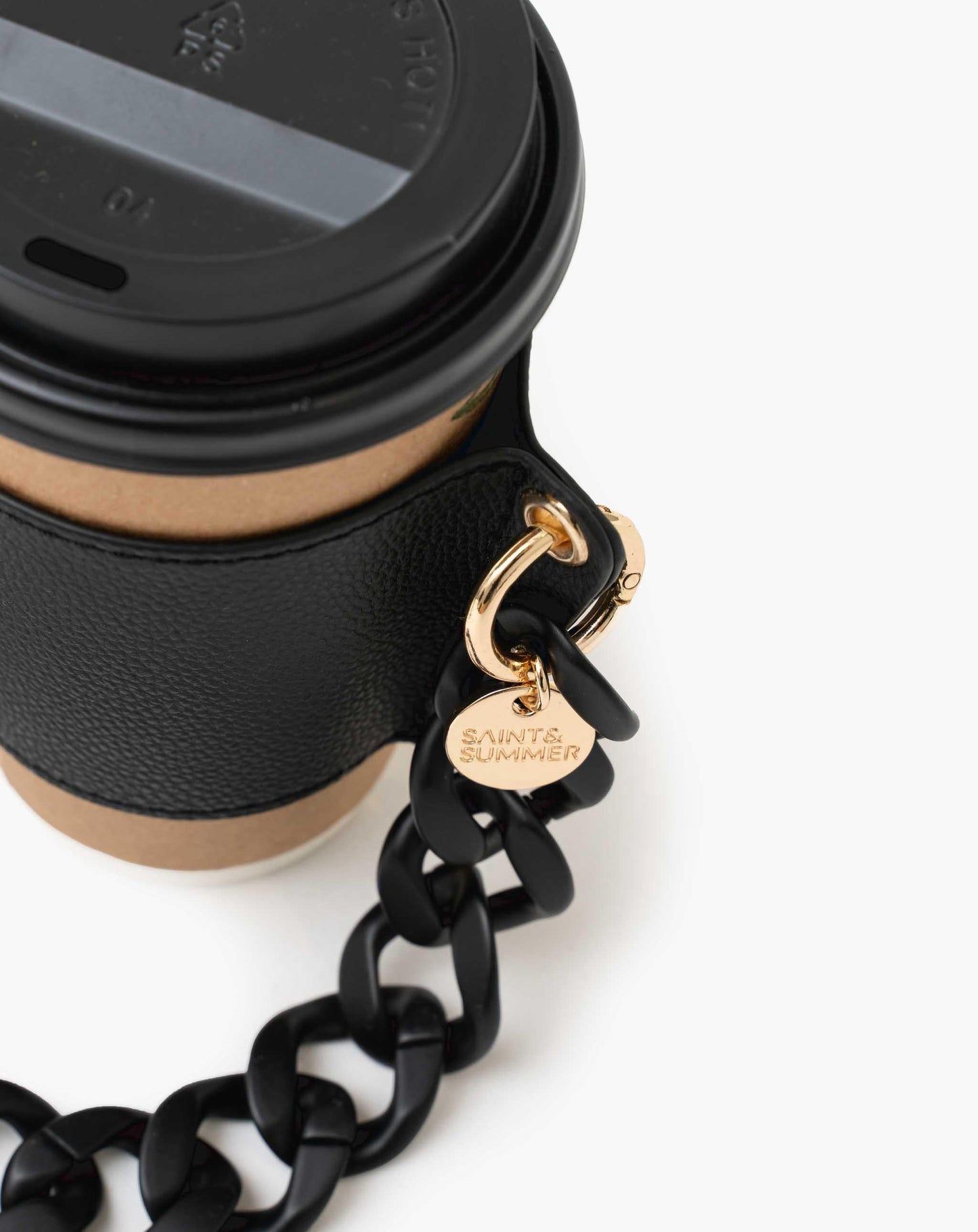 Ladies Chain Coffee Carrier - Black - Novelty