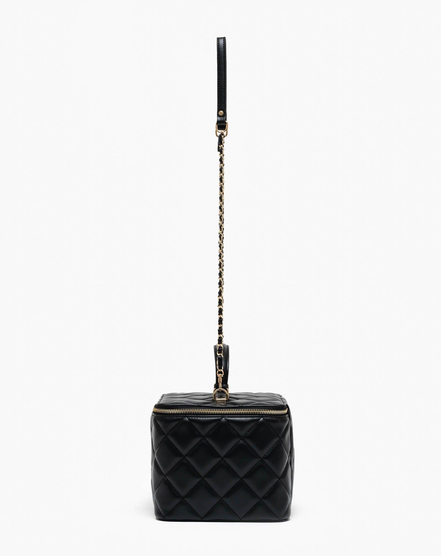 Ladies Quilted Lunch Cooler Bag - Black / One Size - Bags
