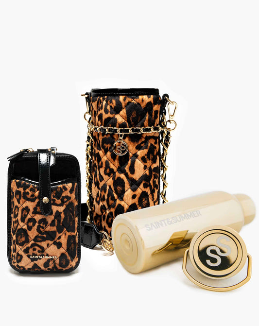 Folle Triple Combo - Cellphone & Bottle Bag with a Bottle