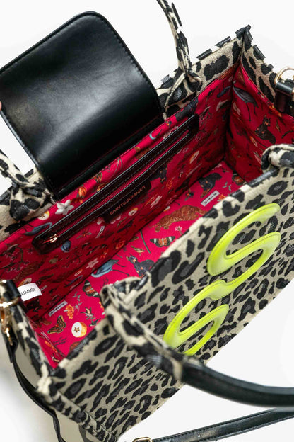 Ladies Maraya Leopard Tote Bag