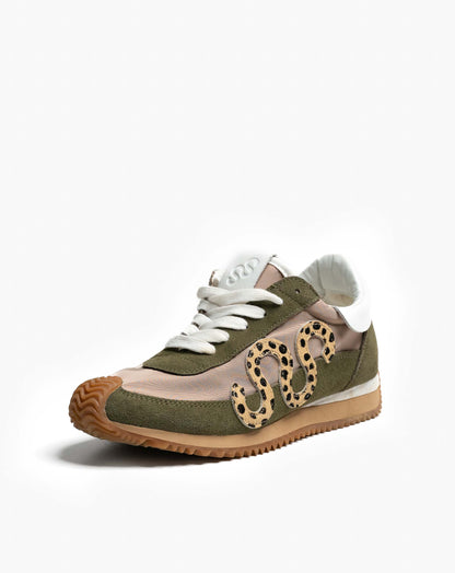 Ladies Fia Khaki Sneaker