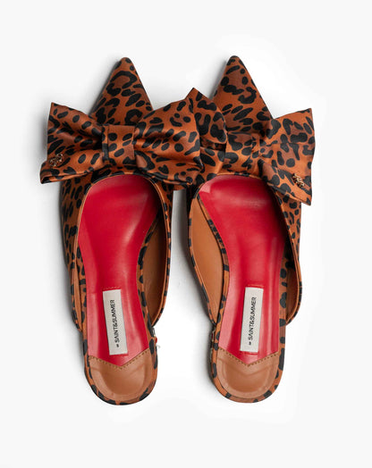 Ladies Kori Bow Mule With Embellished Heels
