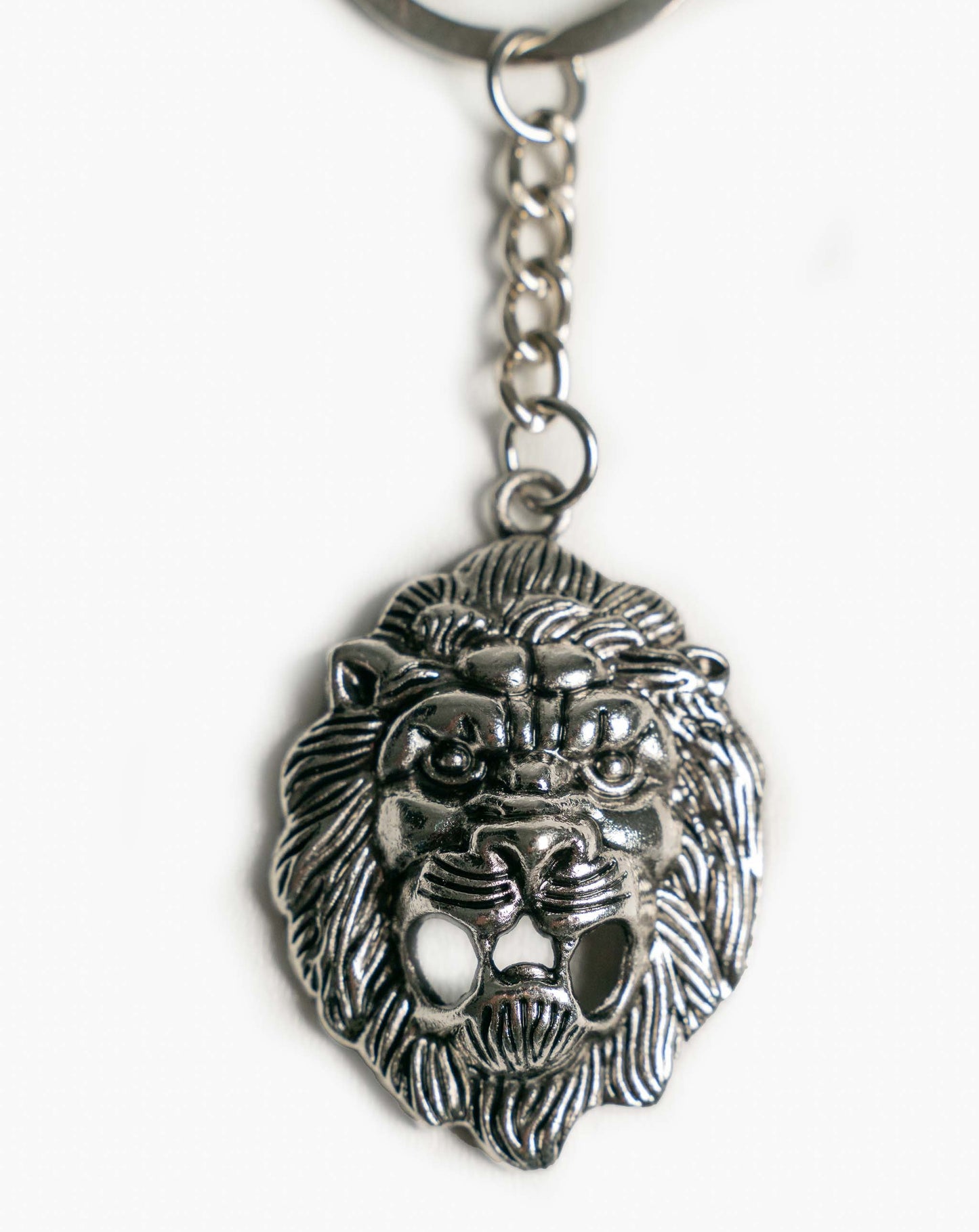 Lion Keyring - Silver - Keyring