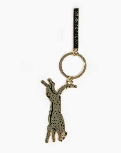 Leopard Keyring - Gold - Keyring