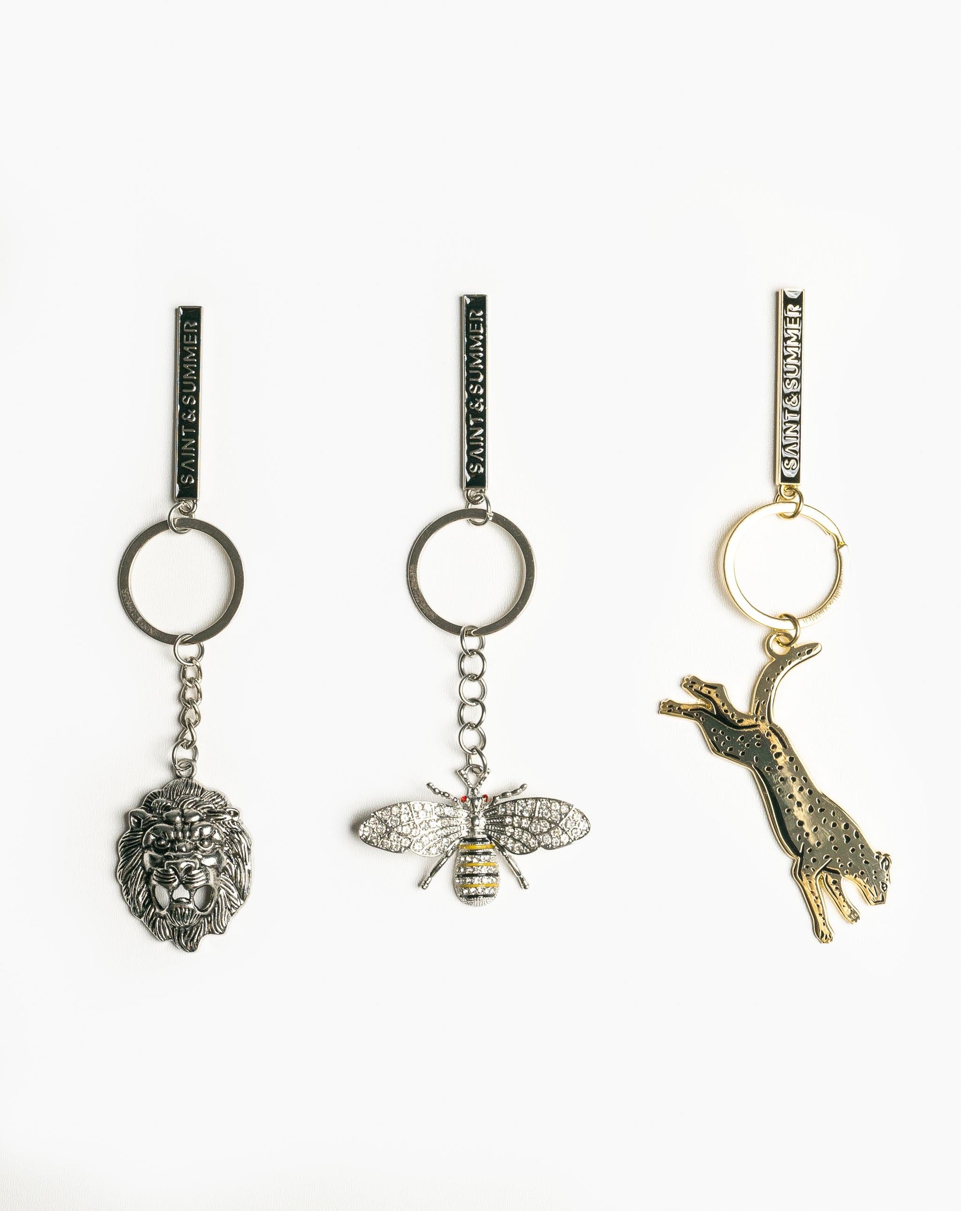 Leopard Keyring - Gold - Keyring