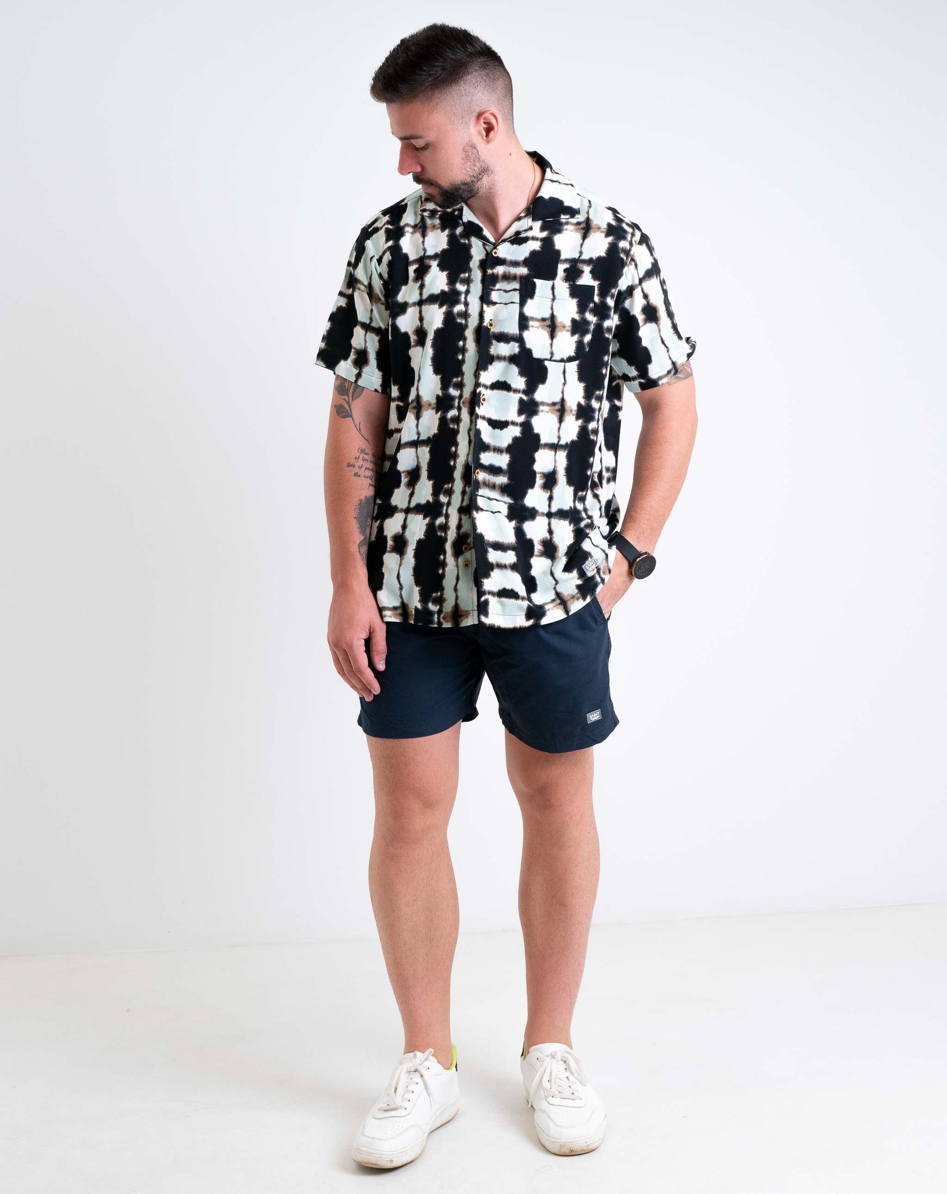 Men’s Printed SS Shirt - Woven Tops