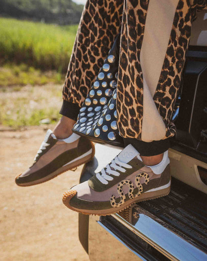 Ladies Fia Khaki Sneaker