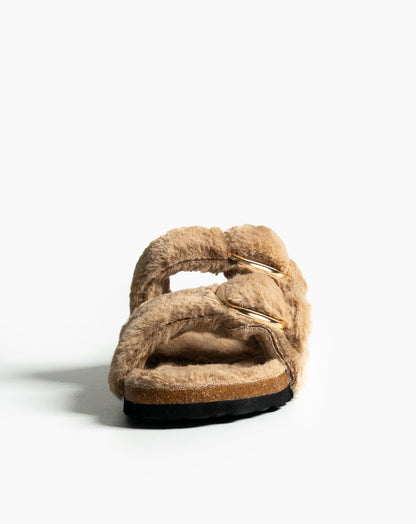 Ladies Aurora Furry Sandal