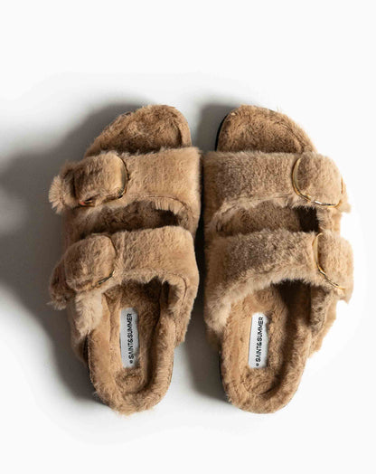 Ladies Aurora Furry Sandal