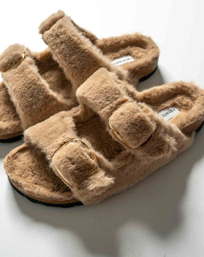 Ladies Aurora Furry Sandal