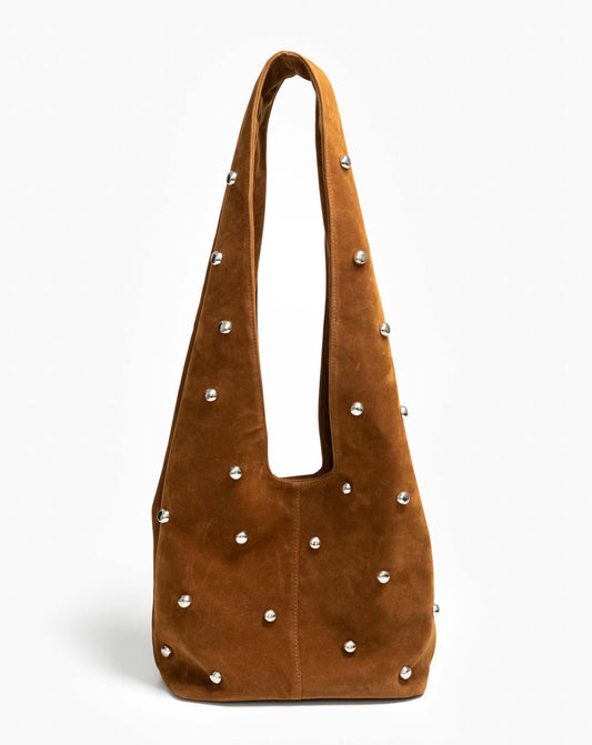 Ladies Allura Hobo Bag With Studs