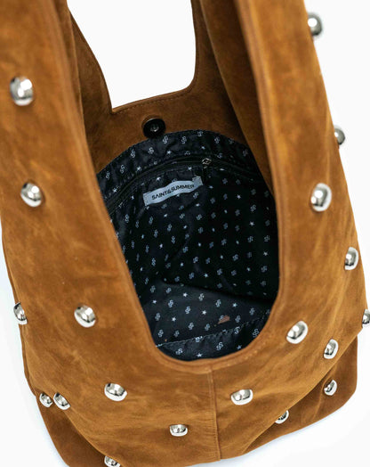 Ladies Allura Hobo Bag With Studs