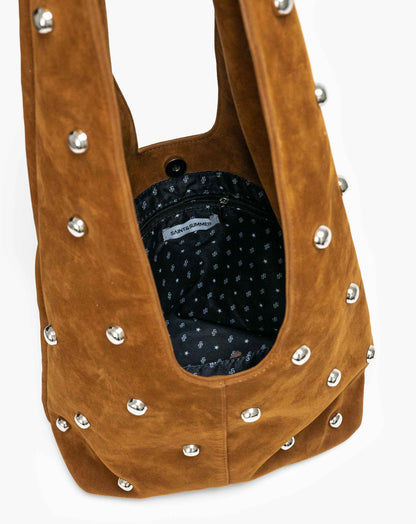 Ladies Allura Hobo Bag With Studs