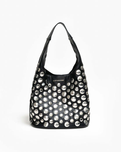Ladies Deonna Studded Slouch Bag