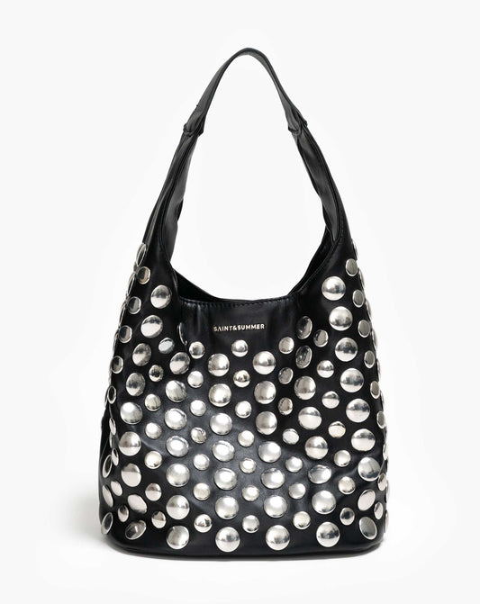 Ladies Deonna Studded Slouch Bag