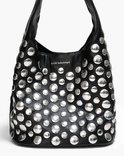 Ladies Deonna Studded Slouch Bag