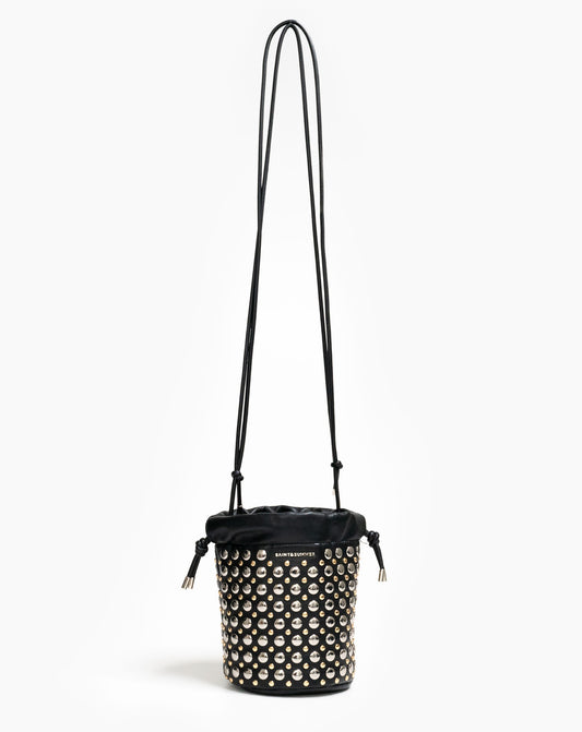 Ladies Aneira Studded Bucket Bag
