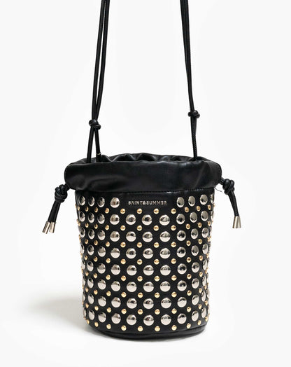 Ladies Aneira Studded Bucket Bag