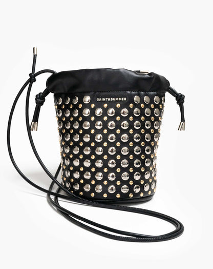 Ladies Aneira Studded Bucket Bag