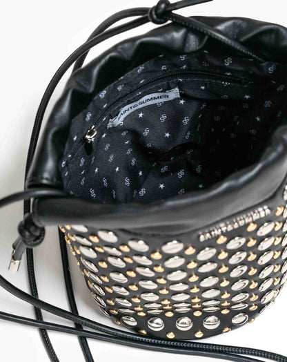 Ladies Aneira Studded Bucket Bag
