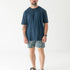 Mens Small Logo Pigment Tee: Navy