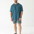 Mens Small Logo Pigment Tee: Teal