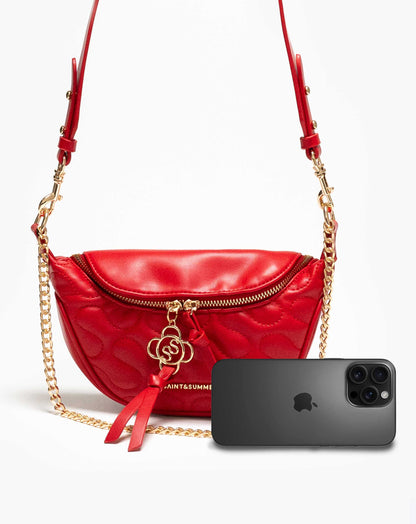 Vagabond Embroidered Bum Bag With Shoulder Chain