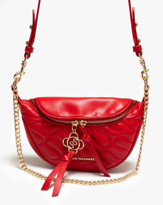 Vagabond Embroidered Bum Bag With Shoulder Chain
