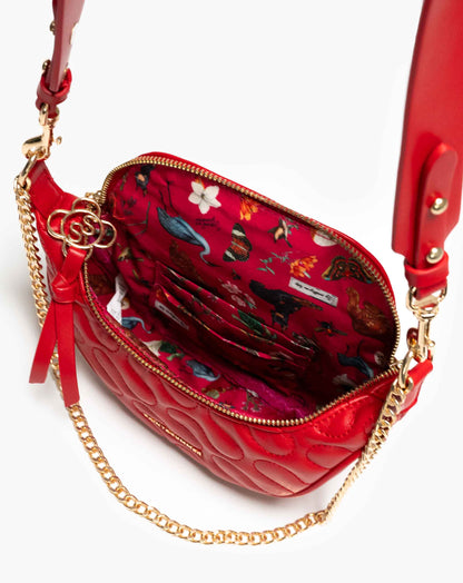 Vagabond Embroidered Bum Bag With Shoulder Chain