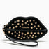 Bacio Lip Clutch With Studs