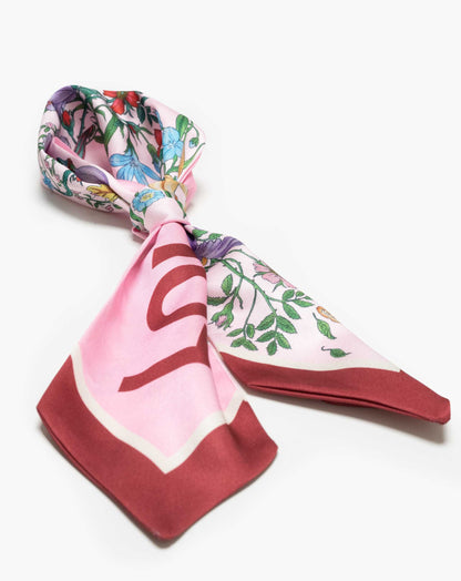 Amore Twill Scarf with Characters