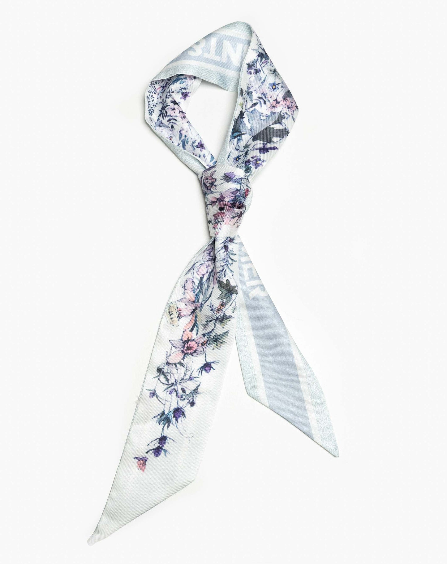 Rosabella Twill Ombre Floral Scarf with S&S Logo