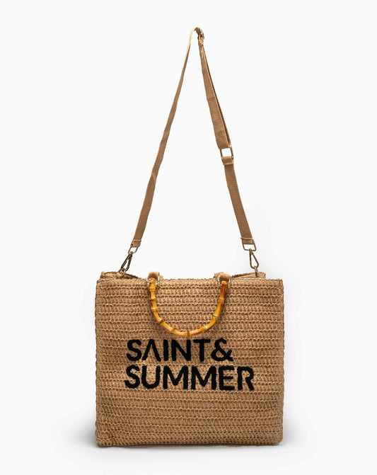 Ladies Tuli Raffia Basket Bag