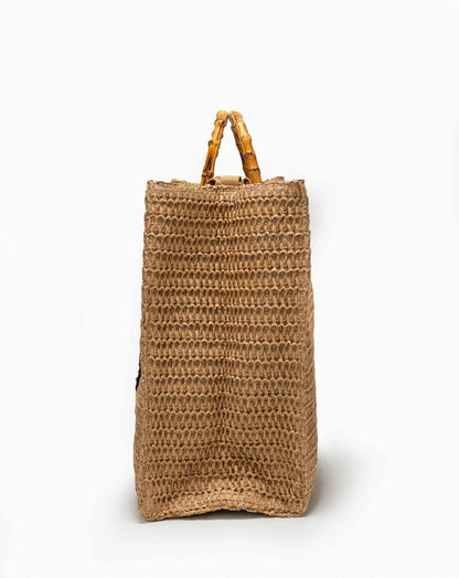 Ladies Tuli Raffia Basket Bag