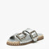 Ladies Clara Buckle Studded Slide Sandal