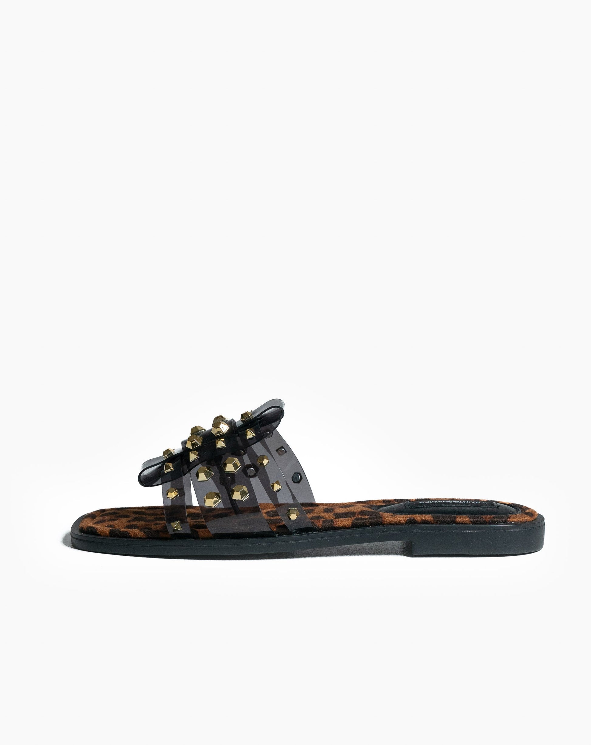 Imani Jelly Studded Slides - Flat Sandals