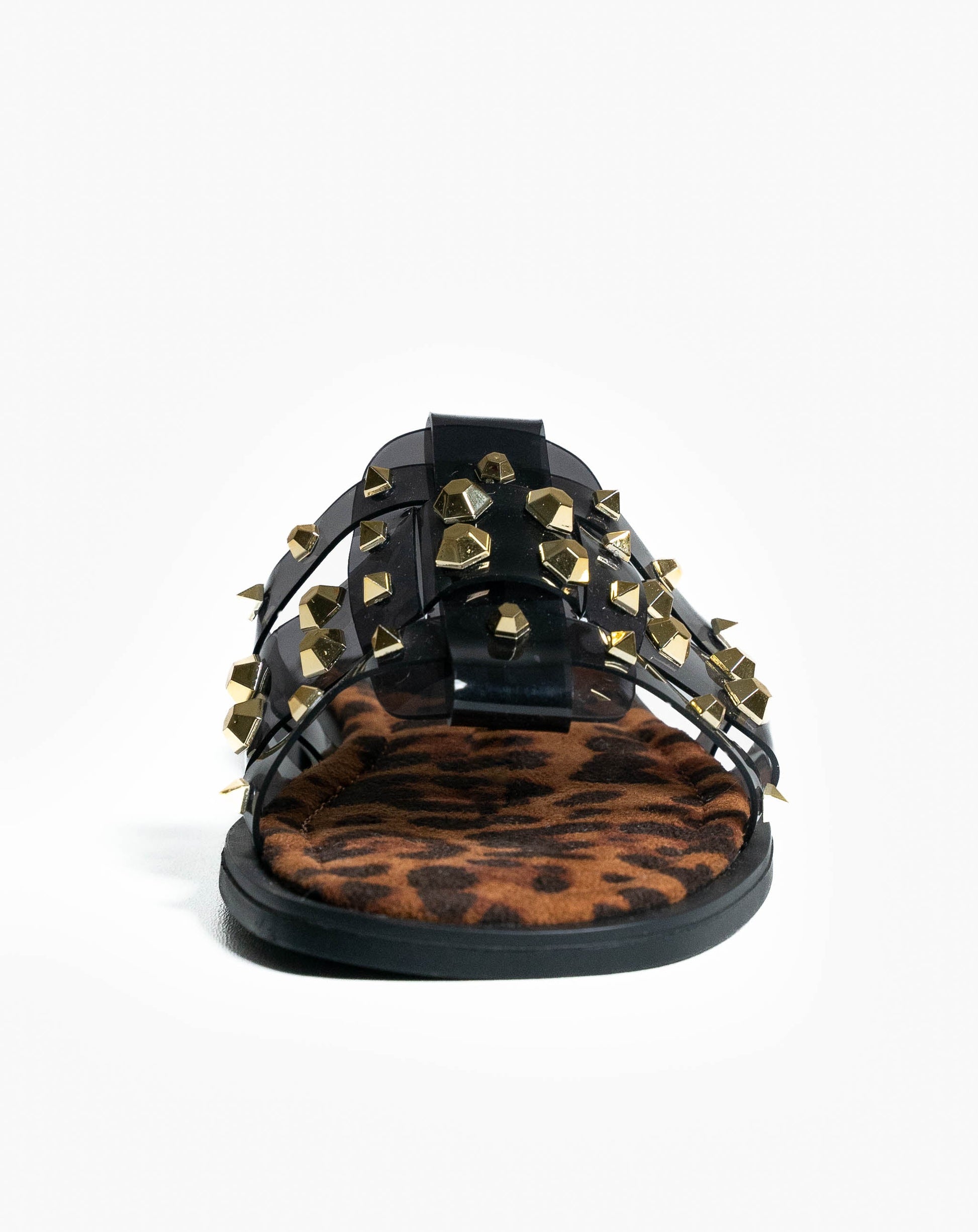 Imani Jelly Studded Slides - Flat Sandals