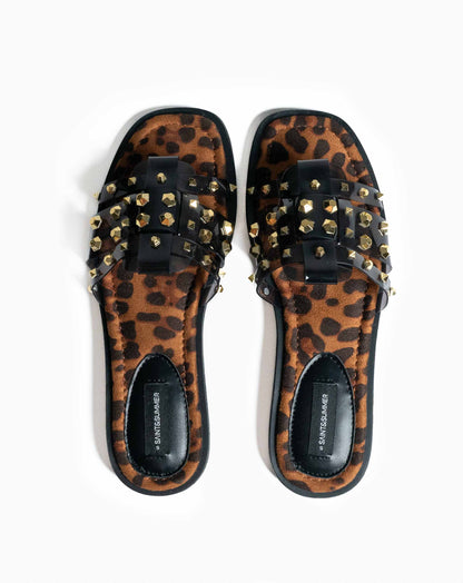 Imani Jelly Studded Slides - Flat Sandals