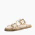 Ladies Transparent Studded Slide Sandal