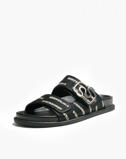 Ladies Leah Buckle Slide Sandal