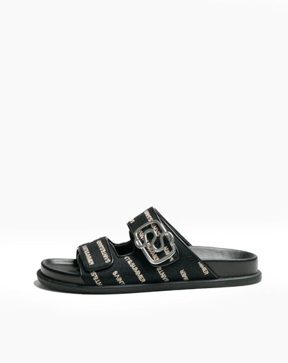 Ladies Leah Buckle Slide Sandal