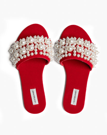 Ladies Holly Pearl Slide Sandal