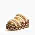 Ladies Terra Raffia Wedge Heels