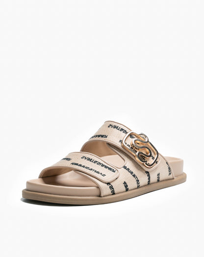 Ladies Leah Buckle Slide Sandal