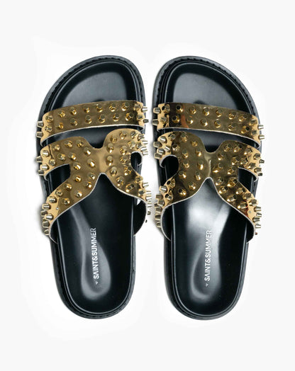 Ladies Kibo Studded Comfort Slide Sandal