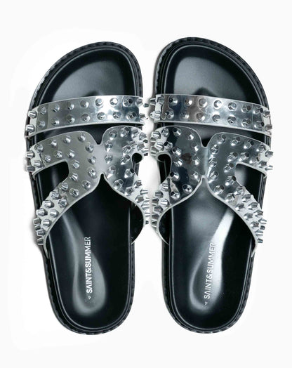 Ladies Kibo Studded Comfort Slide Sandal