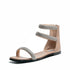 Ladies Cali Nude Bejewelled Ankle Sandal