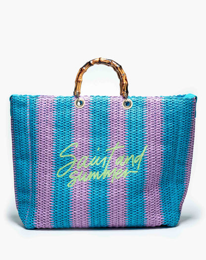 Ladies Jua 2 Tone Basket Bag