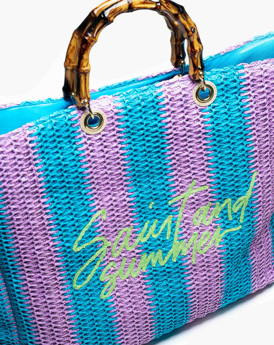 Ladies Jua 2 Tone Basket Bag